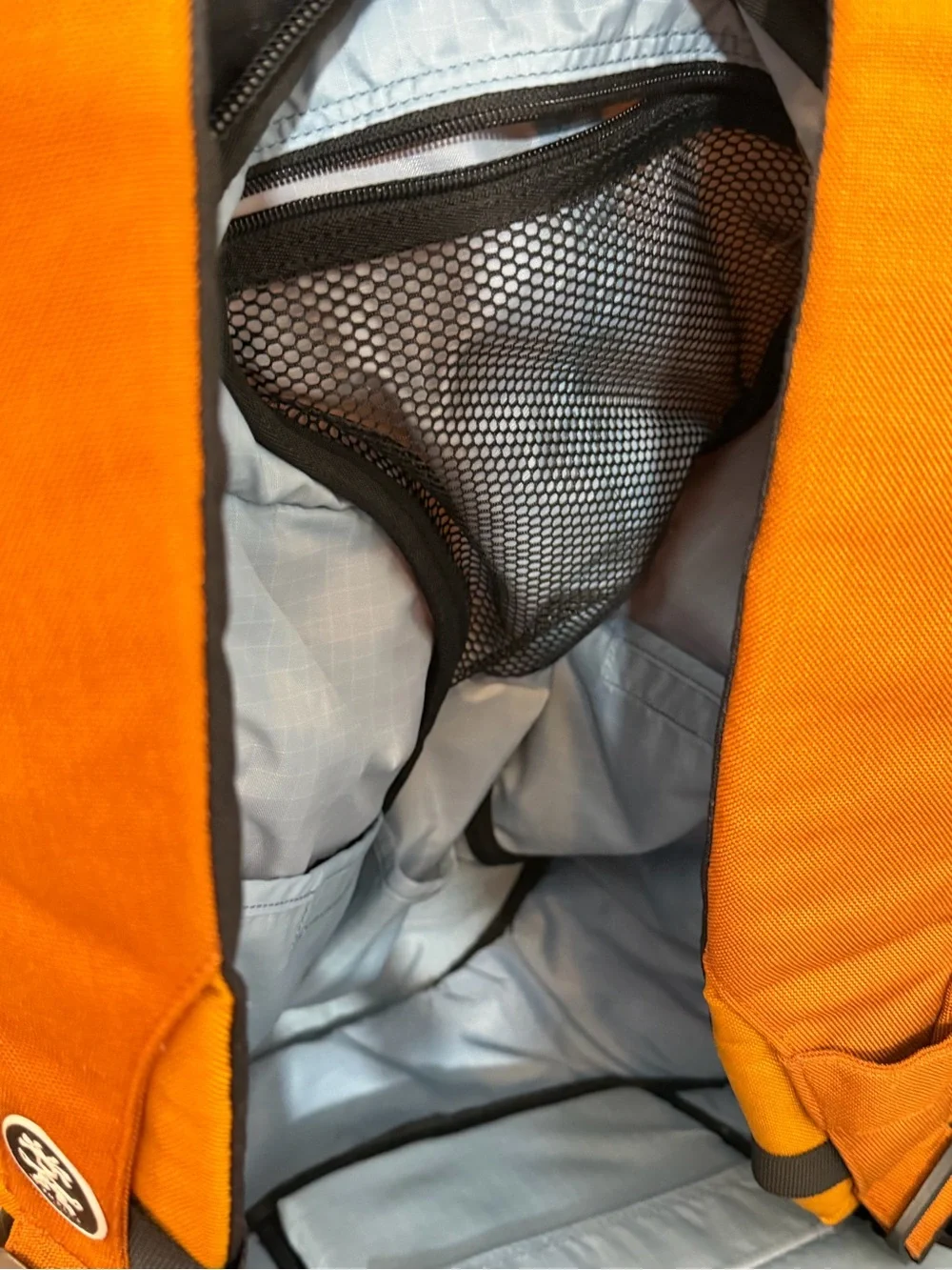 Y2K Crumpler Sheep Scarer commuter laptop 14” 15” backpack orange